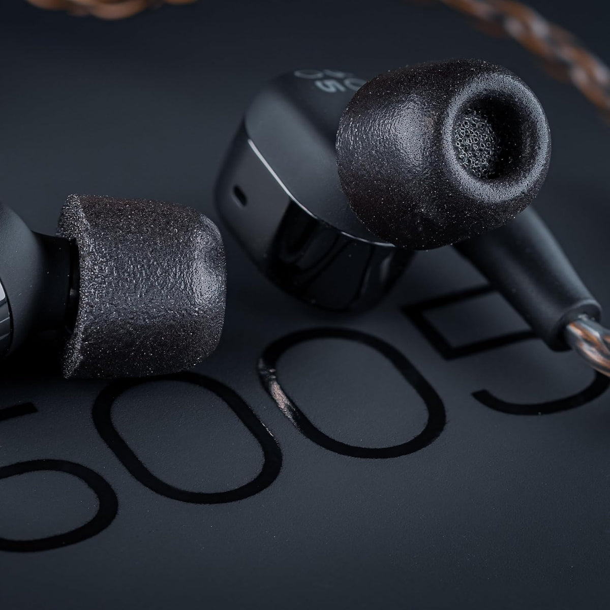 Comply 500 Core Series | Memory Foam Replacement IEM Ear Tips for KZ, Moondrop, FiiO Sennheiser & More | Superior Noise Isolation, Ultimate Comfort, Secure Fit | Oval, Black, Small (3 Pairs)