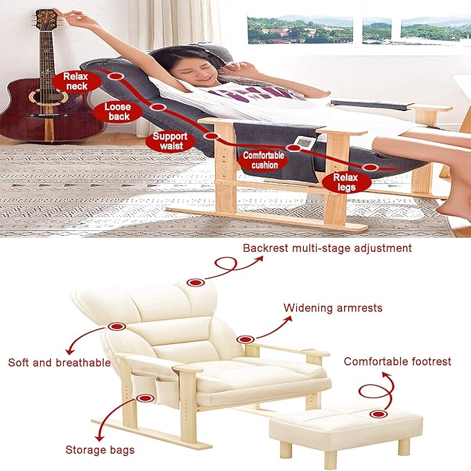 Office Chair Gaming Chair Computer Chair Desk Chair Game Chair Upholstered Executive Chair for Home Work AdultsHigh Back Computer Chair with Adjustable Backrest HeadrestErgonomic