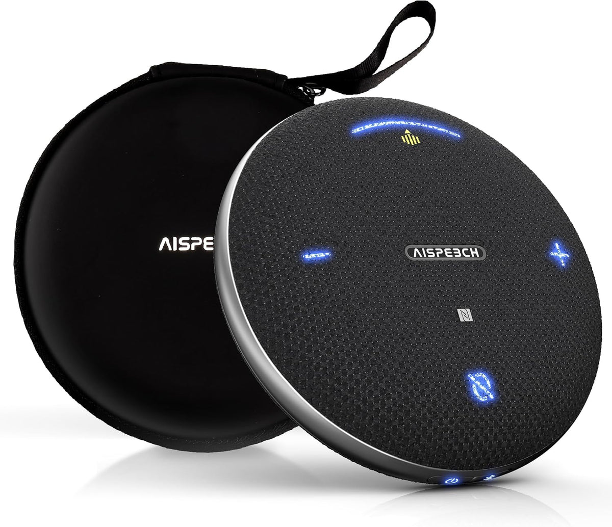 M4 Pro Speakerphone, Conference Microphone with Directional Voice Pickup, Enhanced Voice Pickup, AI Transcription, AI Noise Reduction, USB C, Bluetooth Speakerphone for Personal Workspaces