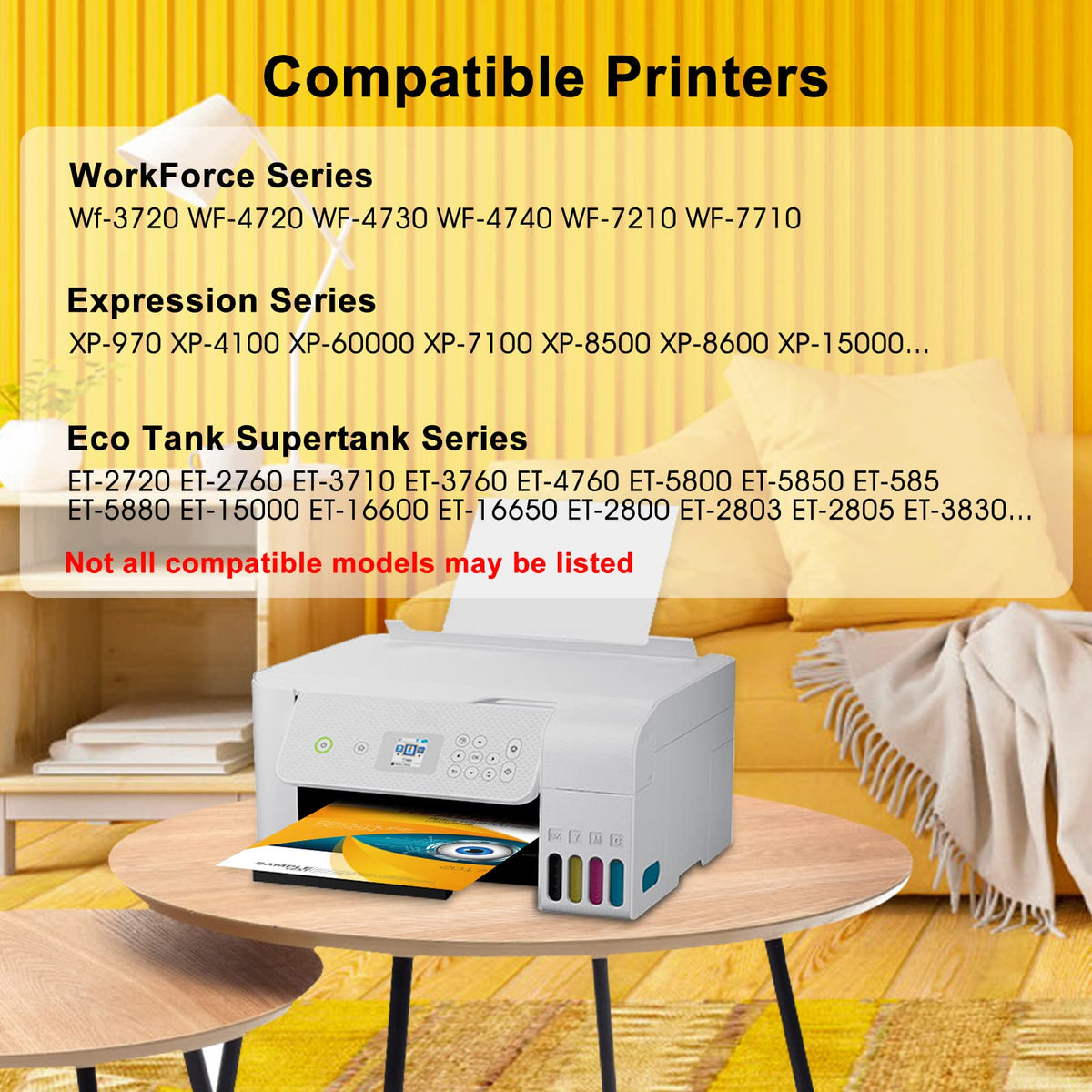 TBTeek Sublimation Ink Refilled Bottles Work with WF7710 ET2760 ET2720 ET2803 ET2800 ET15000 C88 C88+ Inkjet Printer Heat Press Transfer on Mugs