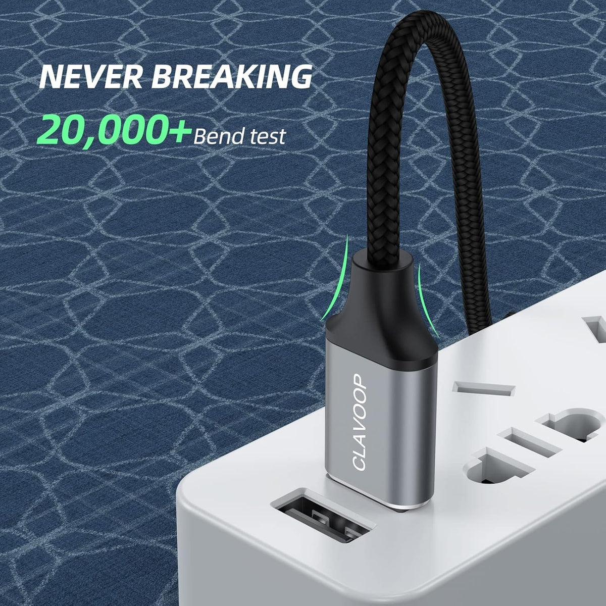 6 inch, 3.0 Headset, Short USB Extension Cable USB A Extender Male to Female Cord Braided Compatible with Flash Drive