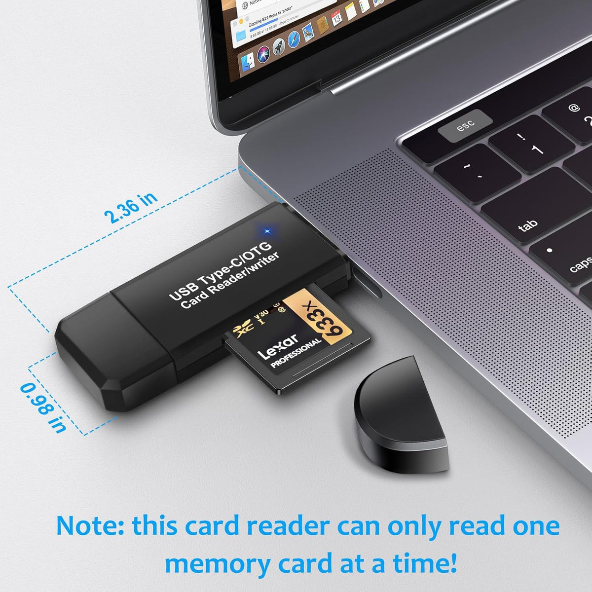 SD Card Reader for Android Photography Accessory Memory Card Reader with TF/SD Dual Slot for Computer, PC, MacBook, iPhone 16/15, iPad Pro, Chromebook, Samsung Galaxy S24/S23/S22/S21/S20, More