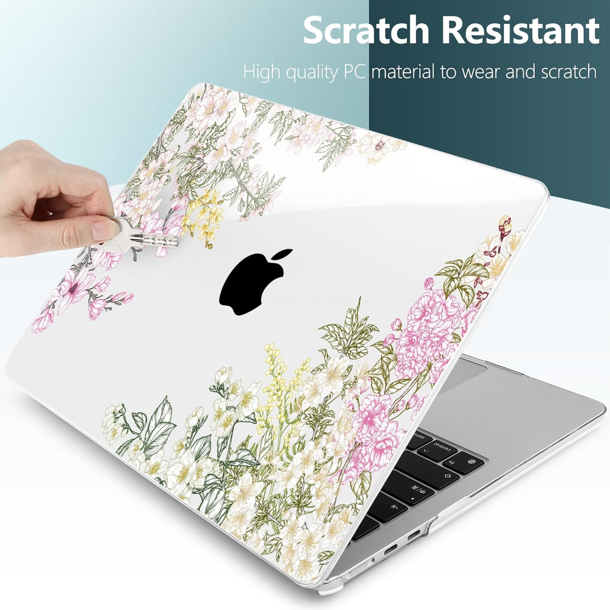 TWOLSKOO Compatible with M4 MacBook Air 13.6 inch Case 2025-2022 Release M4 A3240 M3 A3113 M2 A2681, Plastic Hard Shell & Keyboard Cover & Type C Adapter & Screen Protector, Mobilnoe