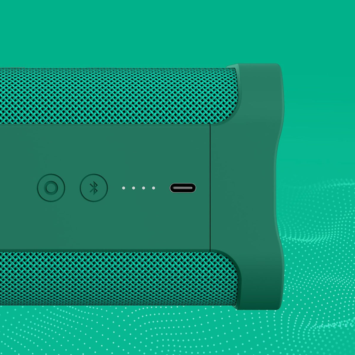 Skullcandy Terrain XL Wireless Bluetooth Speaker - IPX7 Waterproof Portable Speaker, 18 Hour Battery, Nylon Wrist Wrap, True Wireless Stereo (Green)