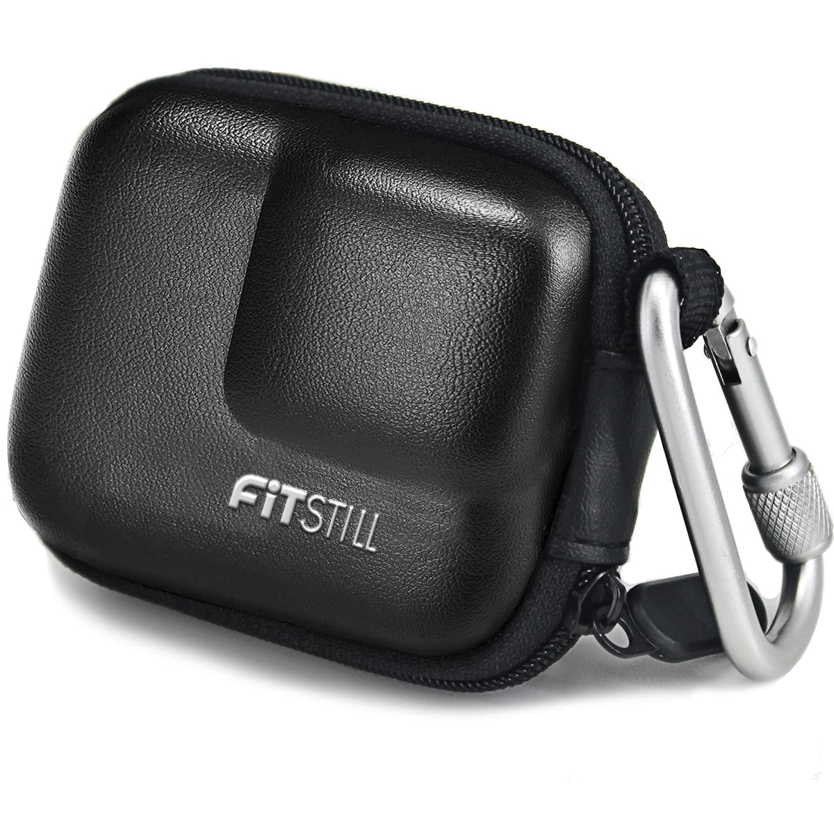 FiTSTILL Black PU Mini Carrying Case for Go Pro Hero 13 Black,Hard Shell Travel Storage Case for Hero 12/11/10/9/8/7/(2018)/6/5 DJI Osmo