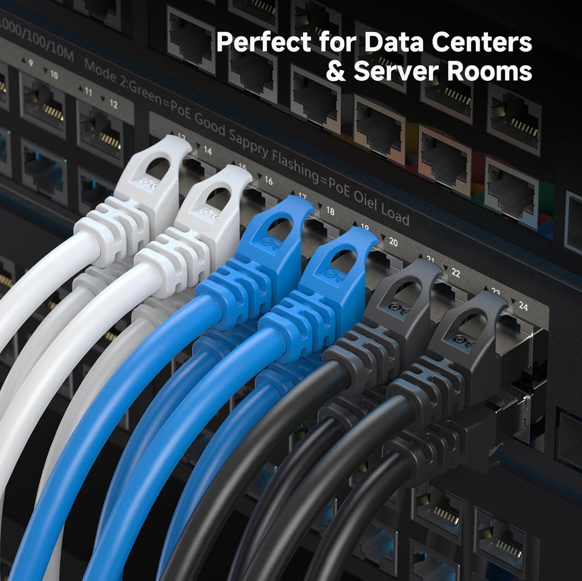 10Gbps 5-Pack 6A 5ft, 6A Cat6A Cable Matters Snagless Shielded Cat Ethernet Cable - Cat Cable, Cord, Ethernet Cord