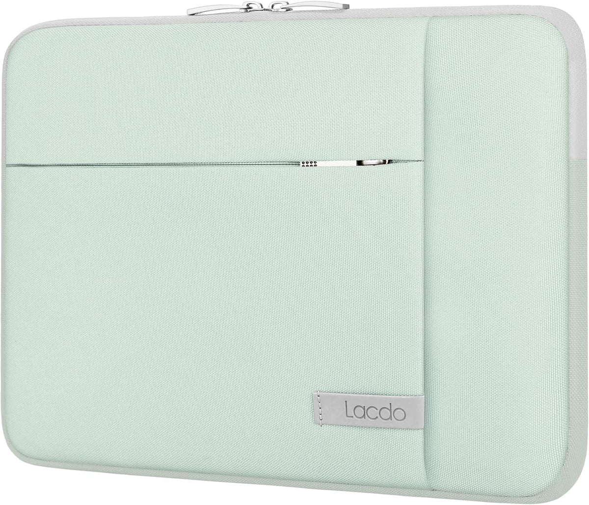 Lacdo Chromebook Case 11 Inch Laptop Sleeve for 11 Inch Acer HP Lenovo Dell Samsung ASUS Chromebook Spin 3 11, 13 inch New Surface Pro 11 Copilot+PC / 10 9 8 X, 11.6" MacBook Air Computer Bag, Green