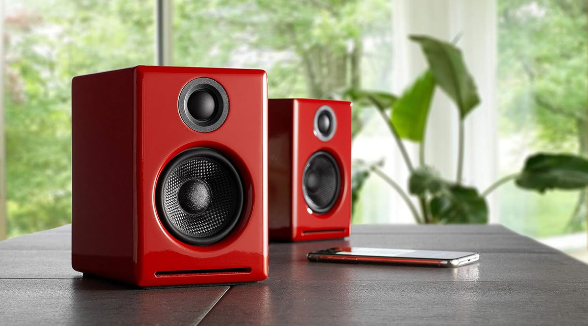 Audioengine A2+ 24 Bit 60 Watt Bluetooth Desktop Computer Speakers for Music and Gaming - PC MAC Laptop Tablet