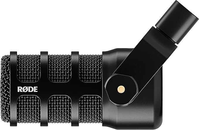 Rode PodMic USB Dynamic Broadcast Microphone with Rode PSA1+ Broadcast Microphone Boom Arm XLR Cable Purple SC27 USB-C to USB-C Cable and Purple WS14 Pop Filter