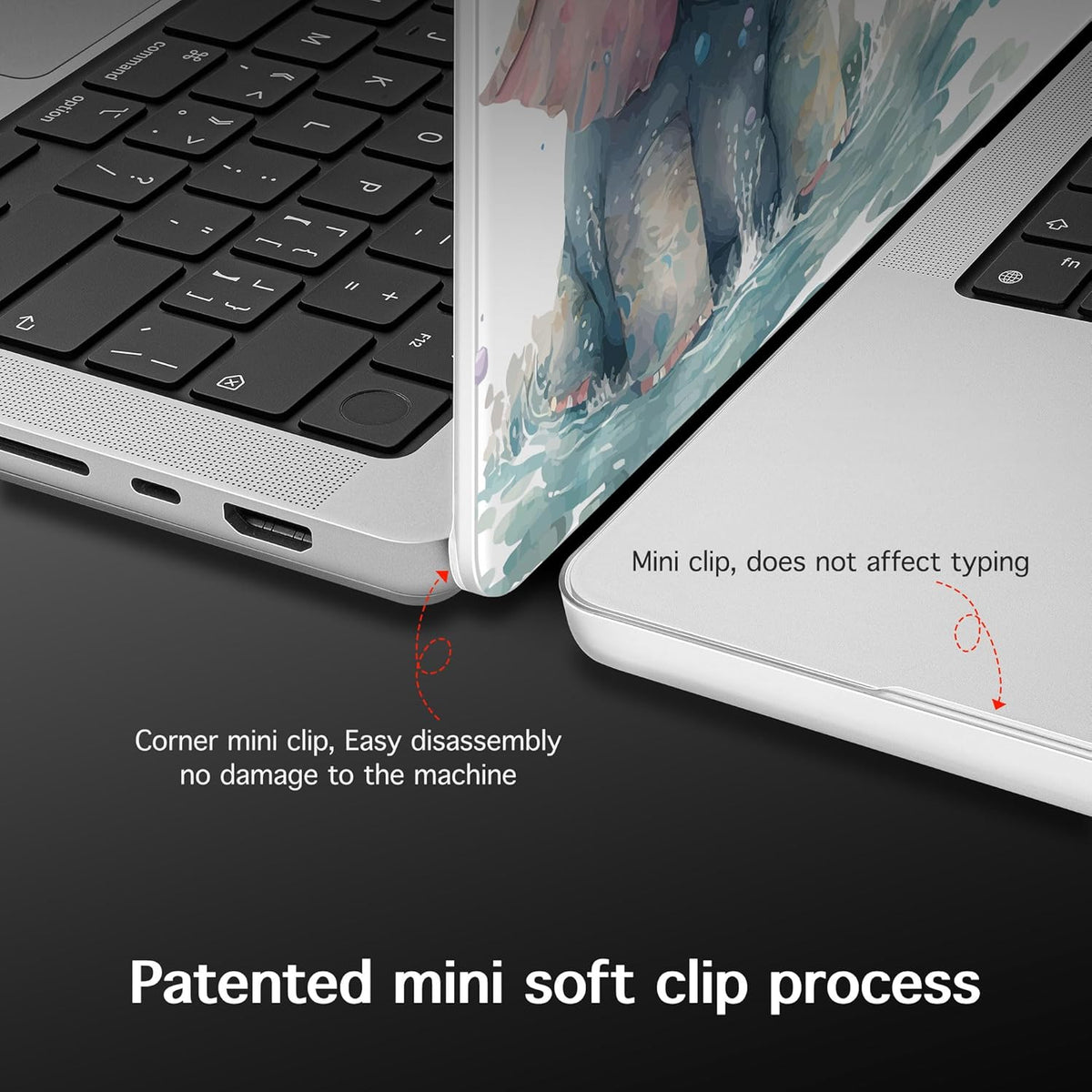 for MacBook Pro 16 inch Case 2021 2022 2023 2024 Release A3186 A3403 M4 A2991 M3 A2780 M2 A2485 M1 Pro/Max, Hard Shell Case with Screen Protector & Keyboard Cover, Elephant & Giraffe