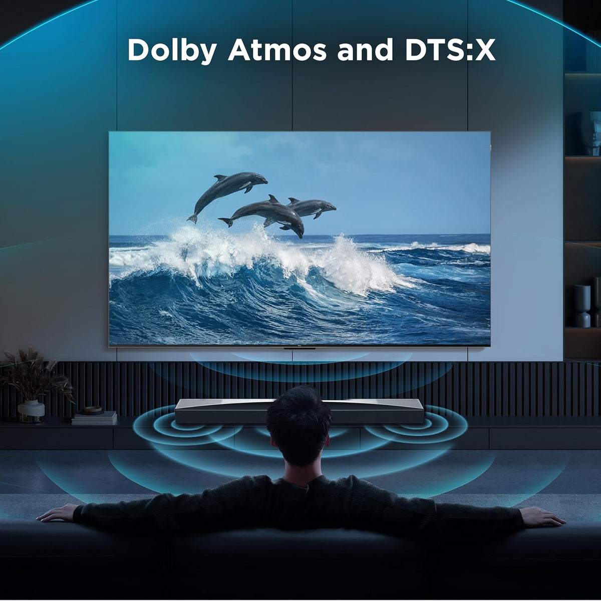 TCL Q75H Q Class 5.1.2 Channel Soundbar with Dolby Atmos, DTS:X, Ray Danz Technology, Wireless Subwoofer, and Bluetooth Music Streaming