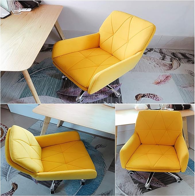 Office Chair Gaming Chair Computer Chair Adjustable Desk Chair Conference Chair Armchair for Executive Home AdultsModern Swivel Chair with Armrest Thick BackrestUpholstered Offic