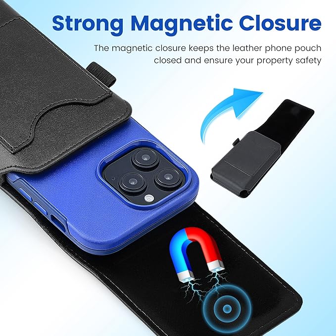 Mopaclle Phone Holster with Rotating Belt Clip, Rugged Cell Phone Belt Holder for Galaxy S25/S24/S23/S22 Ultra, Note 20 Ultra, A56, F36 Series – Fits with Case On, for Men Women