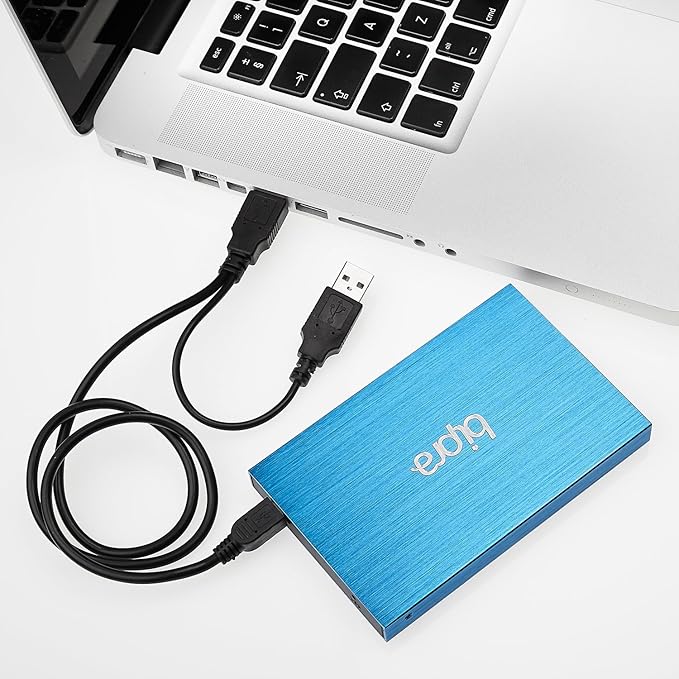 160Gb 160 Gb 2.5 Inch External Hard Drive Portable USB 2.0 - Blue - Ntfs