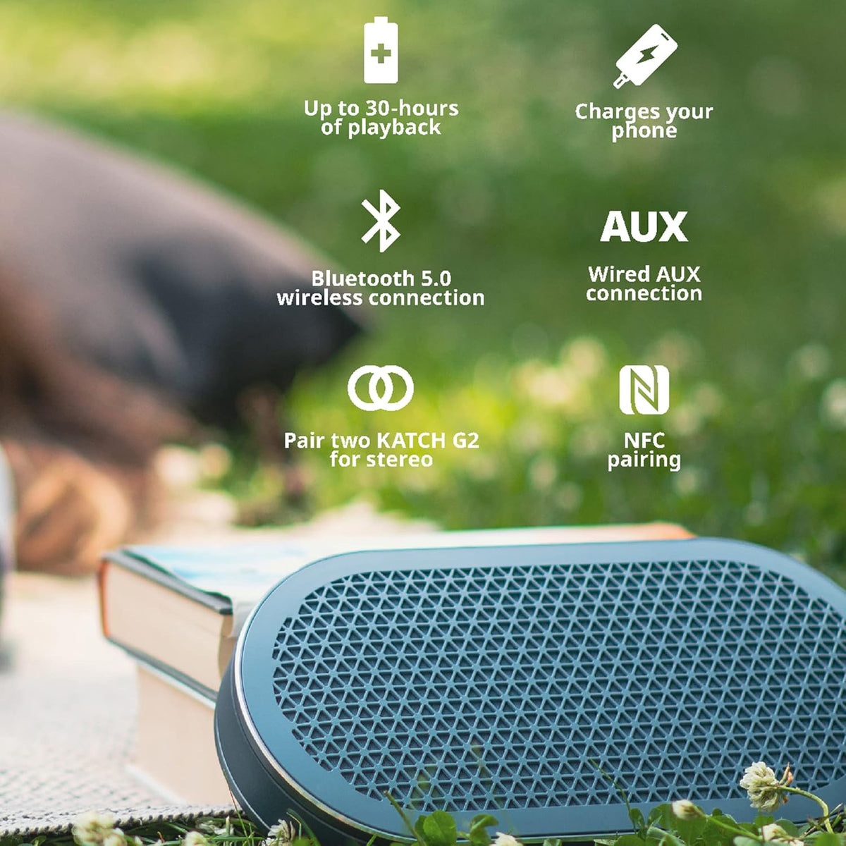 DALI Katch G2 Portable Bluetooth Speaker (Chilly Blue)