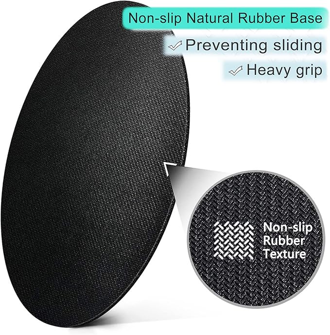 ITNRSIIET Round Mouse Pad with Stitched Edge Premium-Textured Waterproof Non-Slip Rubber Base Desktop Protection Mat Diameter 8.7 inches, Green Marble Texture