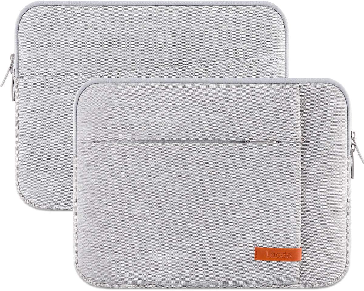 Lacdo Laptop Sleeve Case for 14 inch New MacBook Pro M4/M3/M2/M1 Chips Pro Max A3112 A3401 A3185 A2918 A2992 A2779 2024-2021, 13.8" 13.5" Microsoft Surface Laptop 7th 6 5 4 3 Computer Bag, Gray