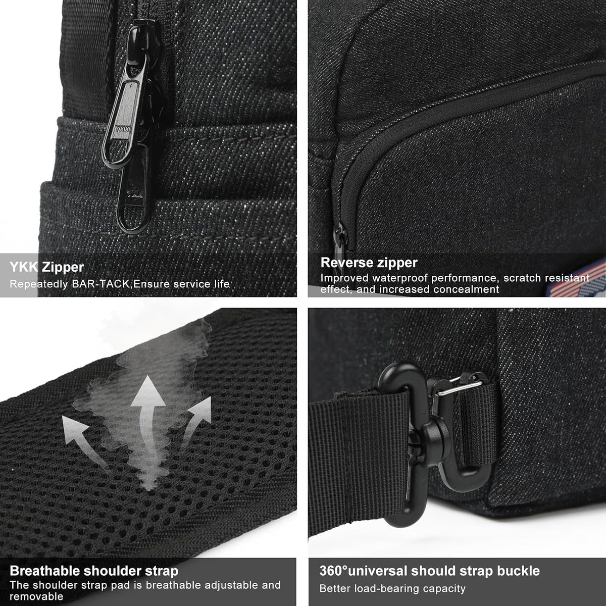 Besnfoto Camera Bag Crossbody Small Cute Camera Bag Purse Waterproof Travel Shoulder Case Sling Designer for Mirrorless