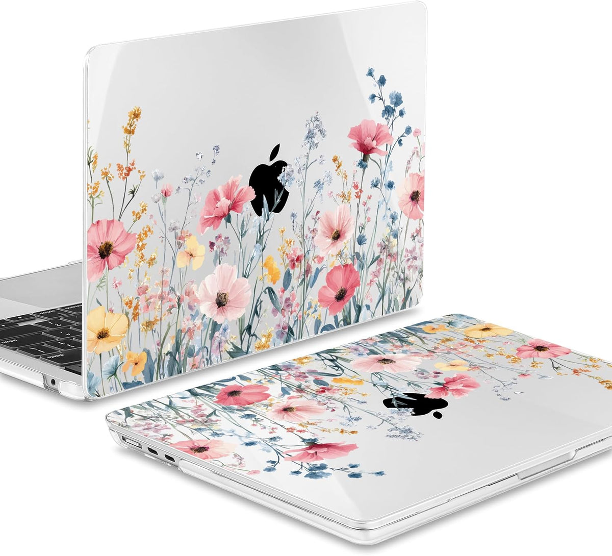 May Chen for MacBook Air 13.6 Inch Case 2025/2024/2023/2022 Release (Model A2681 A3113 A3240, M2 M3 M4 Chip) – Hard Shell Laptop Cover with Keyboard Cover & Screen Protector，Wildflower