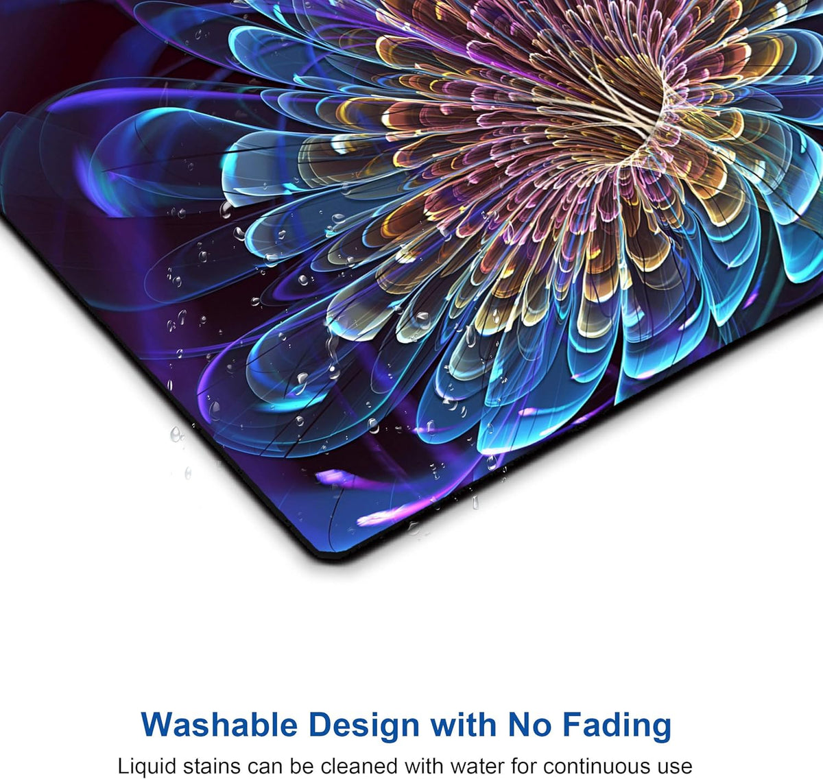 3D Flowers Mouse pad Abstract Art Mouse Pads with Design Personalized Mousepad for Laptop Computer Office Decoration Accessories Gift