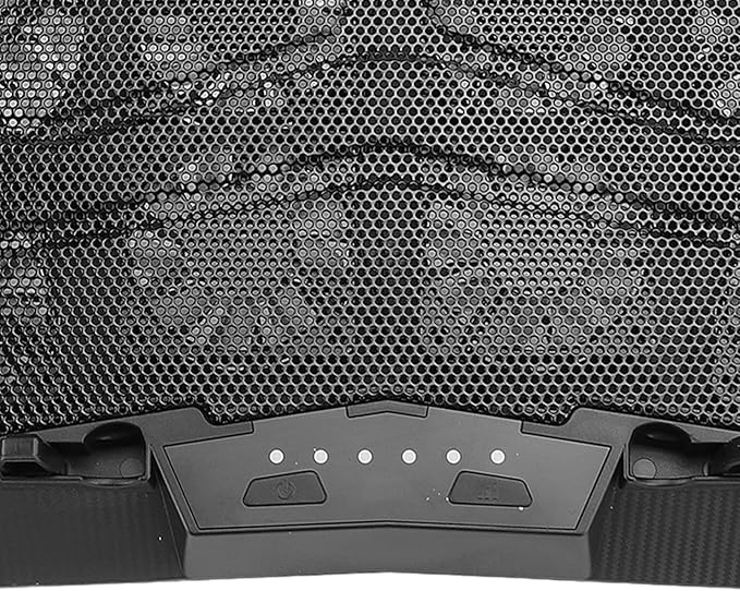 Laptop Cooling Pad Laptop Cooler 3500RPM Type C 12 Fans 5 Height Adjustable Portable Laptop Fan Cooler Stand ABS &amp SUS 39.82oz for Home Office