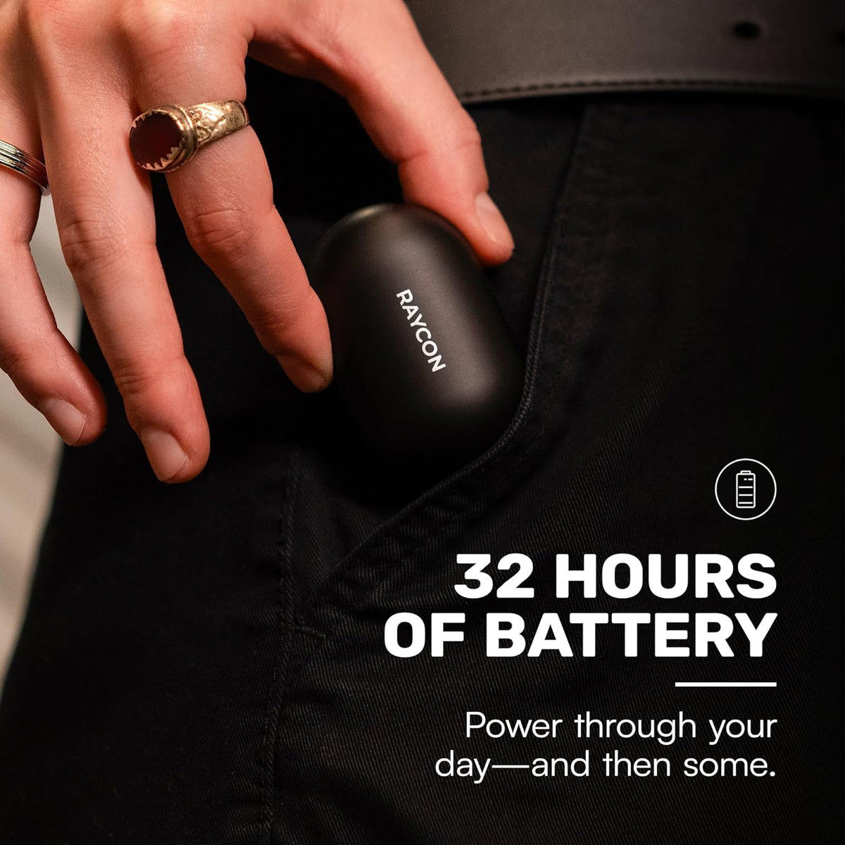 Raycon Everyday Earbuds Classic Bluetooth Wireless with Microphone - Stereo Sound, Active Noise Canceling, in-Ear Bluetooth Headset True Wireless Earbuds 32 Hours Playtime (Mint)