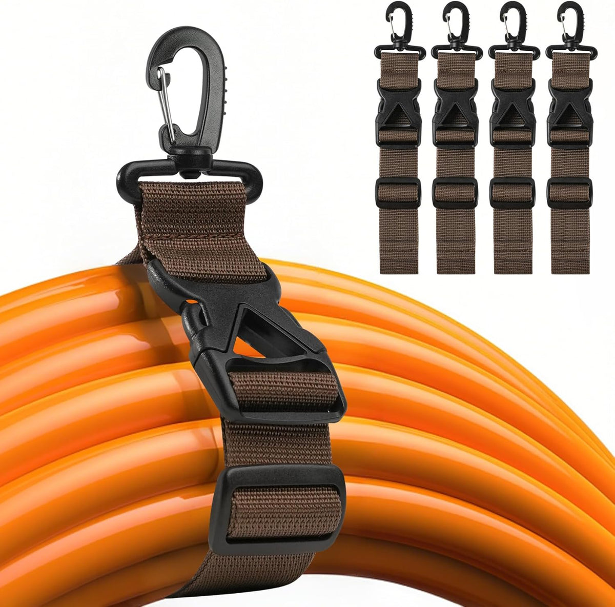 Glorisunity 19 Inch (4) Adjustable Extension Cord Holder Organizer Extension Cord Hanger for Garage and Shed
