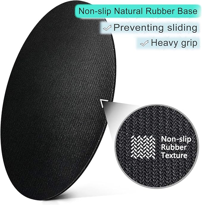 ITNRSIIET Round Mouse Pad with Stitched Edge Premium-Textured Waterproof Non-Slip Rubber Base Desktop Protection Mat Diameter 8.7 inches, Abstract Art Marble