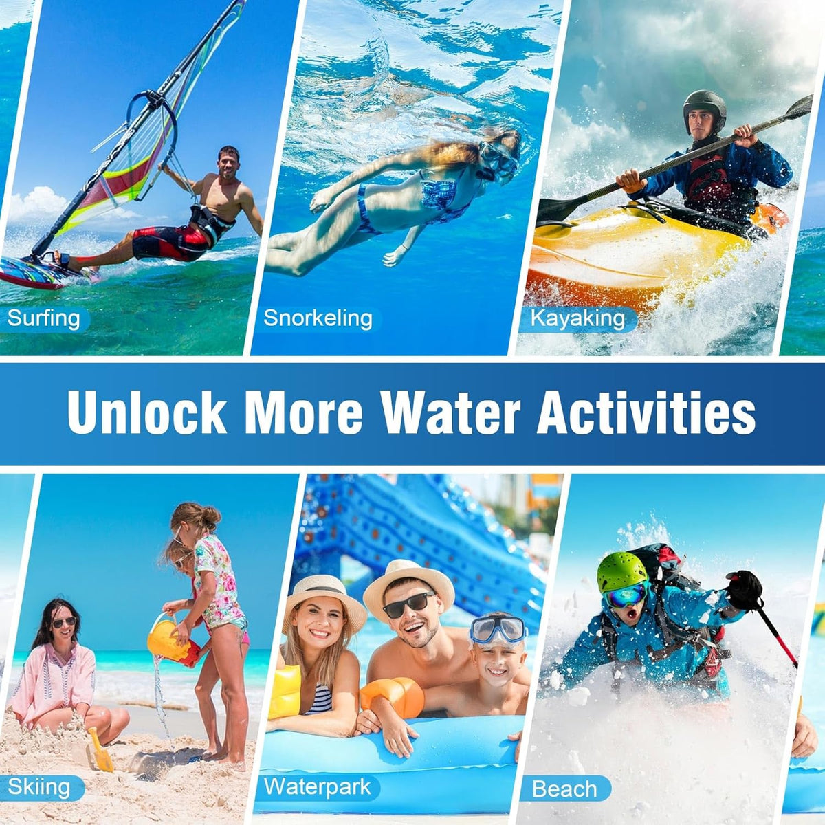 2L Large Waterproof Phone Pouch - [Oversized] [Floating] Waterproof Pouch for iPhone Galaxy Google and More, IPX8 Waterproof Dry Bag for Beach Vacation Belongings