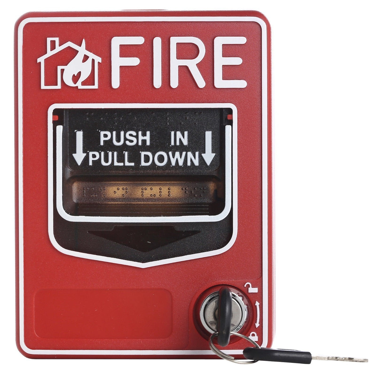 UHPPOTE Wired Emergency Fire Alarm Station 9-28VDC Conventional Dual Action Manual Call Point