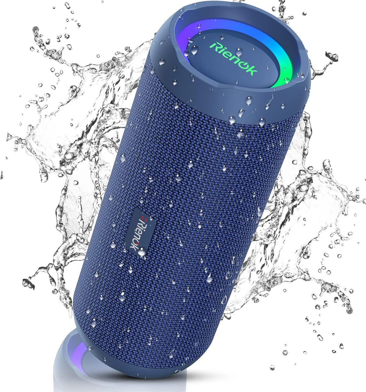 RIENOK Portable Bluetooth Speaker 30W Dual Pairing True Wireless Stereo HD Sound IPX7 Waterproof Outdoor Sport Shower Wireless Speaker Bluetooth 5.3 for Home Party