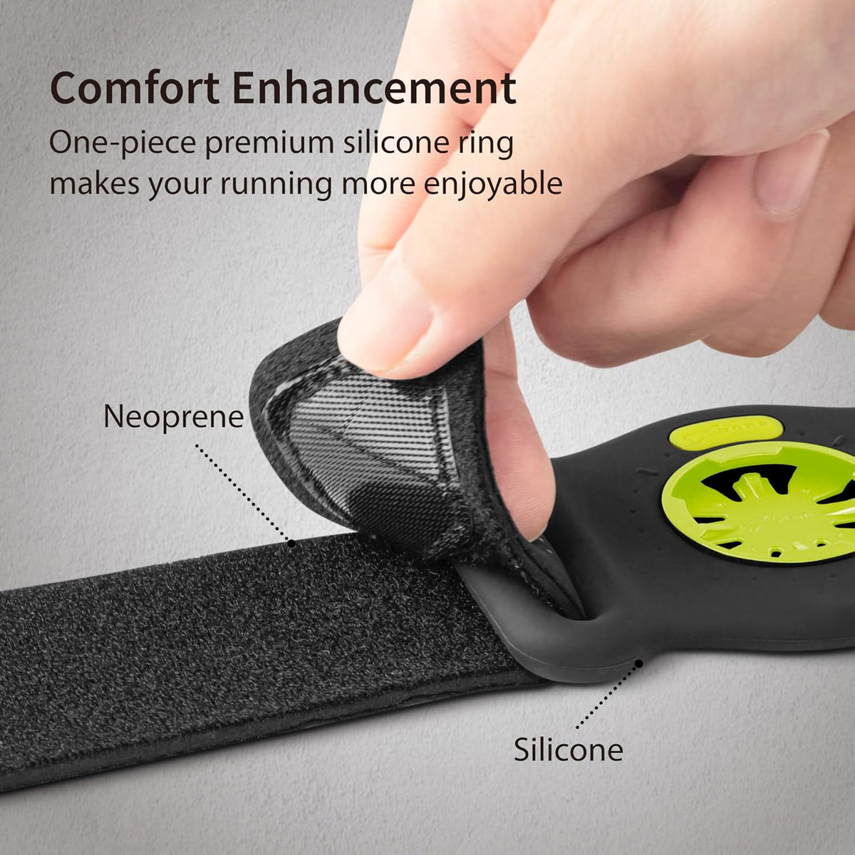 BONE Run Tie Connect Kit 2 Magnetic, Magnetic Running Phone Holder, Detachable & 360° Rotatable Sport Armband, Skin-Friendly Silicone Phone Carrier for Most Smartphones (Quick Release Kit)