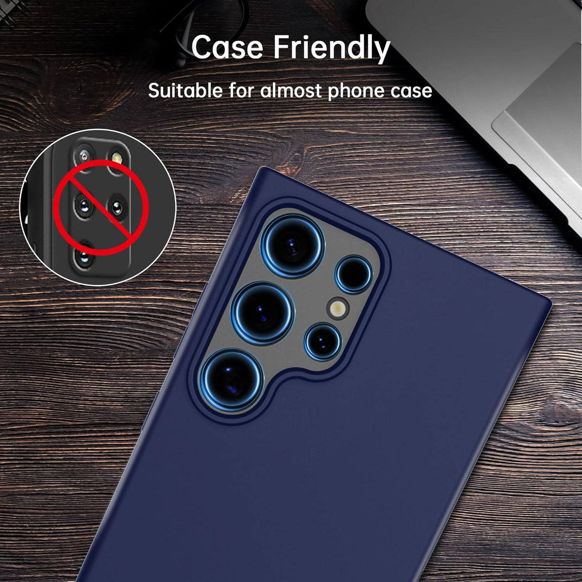 For Samsung Galaxy S25 Ultra Camera Lens Protector, Individual Lens Protector, Ultra HD 9H Tempered Glass Screen Protective Cover, Anti-scratch, Military Grade Drop Protection 2 Set. (Glitter Colorful, S25 Ultra)