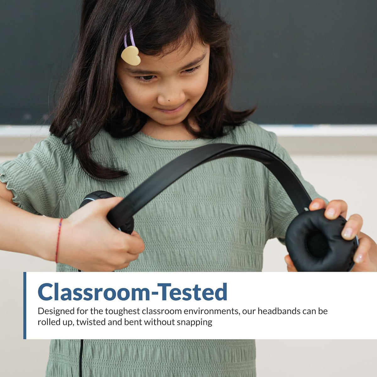 Cyber Acoustics USB-C Stereo Headset (AC-5014-80) – Durable, Crisp, and Clear Communication in Classrooms and at Home; in-Line Controls for Volume and Mic Mute - 80 Pack