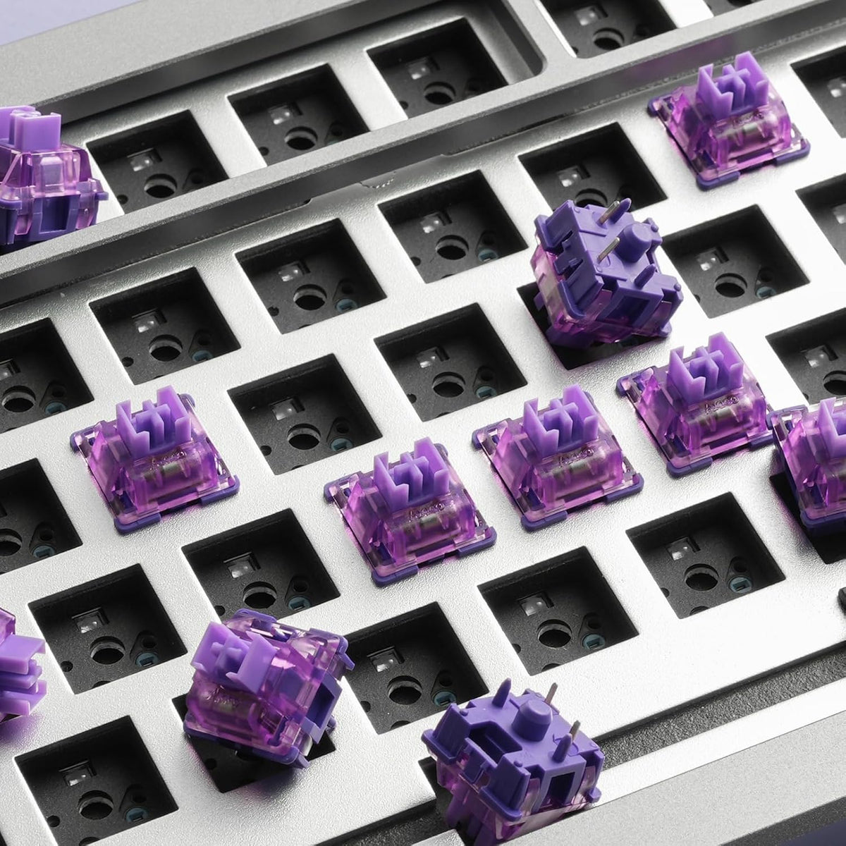 Akko V3 5-Pin (45pcs) Lavender Purple Pro Keyboard Switch with Dustproof Stem for Mechanical Gaming Keyboard, Tactile