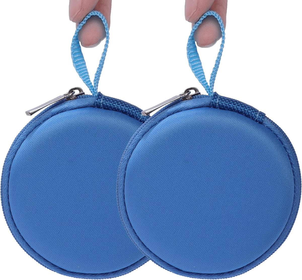 Ginsco (2, Mini-Portable Hard Shell Earbuds Case for Apple EarPods Headphones USB-C Wired Ear Buds/Samsung Galaxy Wired