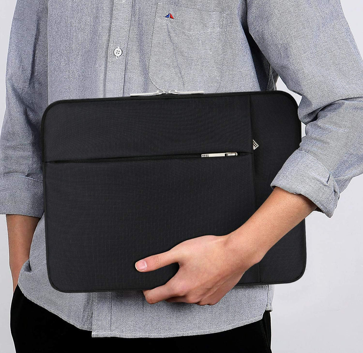 Lacdo 13 inch Laptop Sleeve Case for 13 inch New MacBook Air M4 A3240 2025, M3 A3113, M2 A2681, M1 A2337 | 13" MacBook Pro M2/M1 A2338 A2251 A2289 | 13" iPad Air M3/iPad Pro M4 Computer Bag, Black