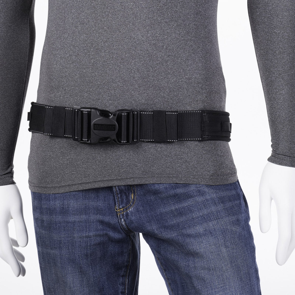 Think Tank Thin Skin Belt V3.0, Integrates with all Modular Compressible Pouches, Waist Size 27" - 42" (Black)