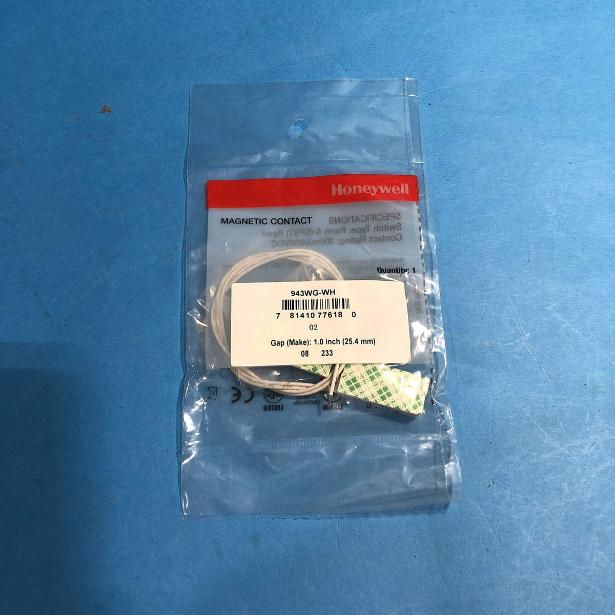 943WG-WH - Ademco Miniature Surface Contacts (White)