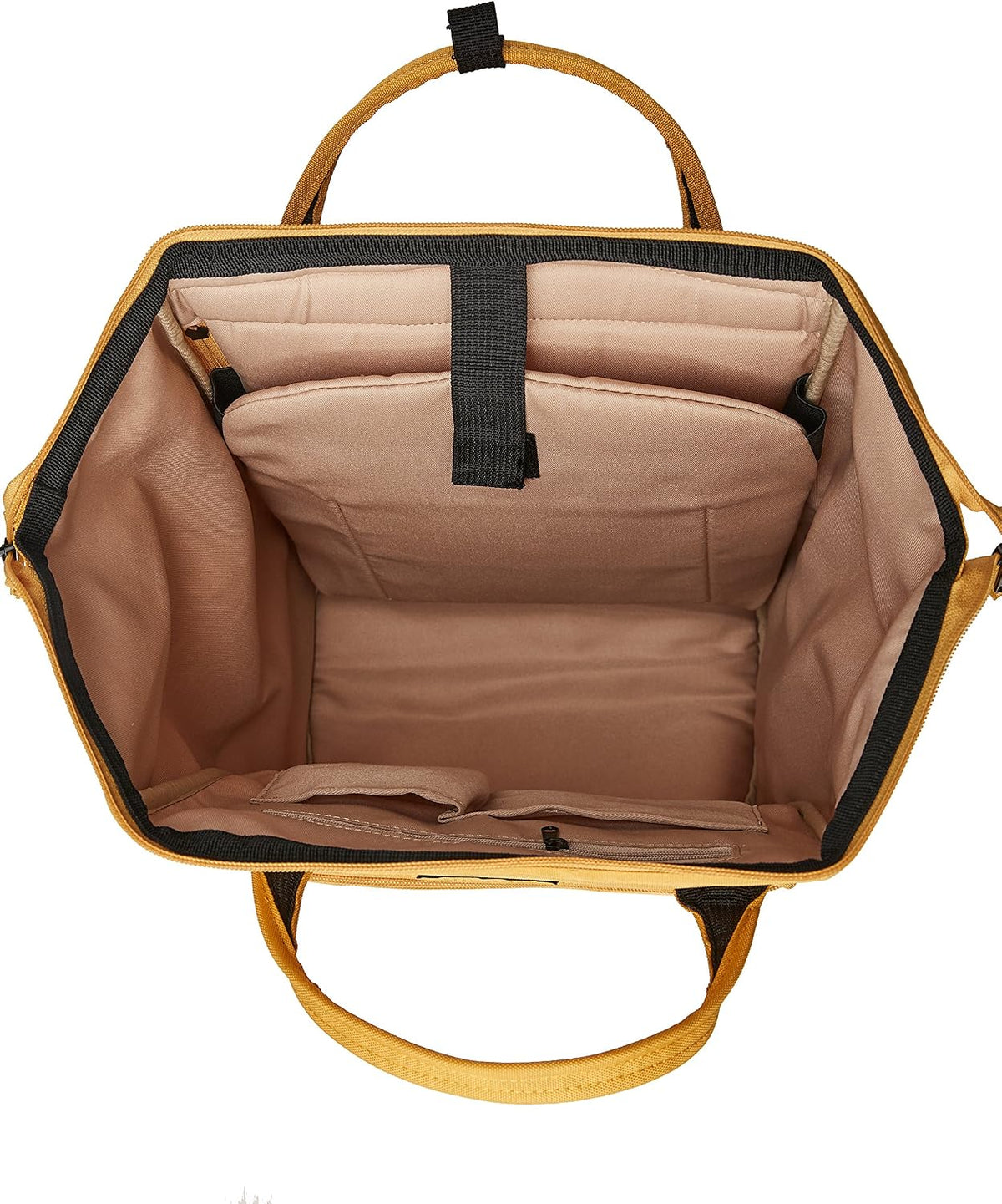 Backpack Kah&Kee Polyester Travel Functional Anti-theft School Laptop for Women Men (Yellow, Medium)