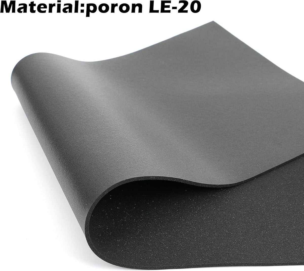 HONKID LE-20 3mm) Keyboard Foam, Sound Dampening Foam for Mechanical Keyboard Bottom, Made of Poron, Black (H